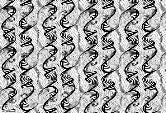 11 Double Helix Underglaze Transfer Sheet