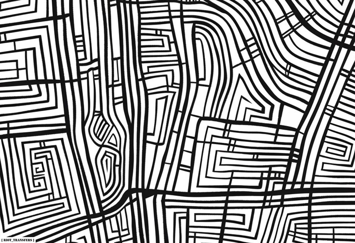 14 New York Underglaze Transfer Sheet