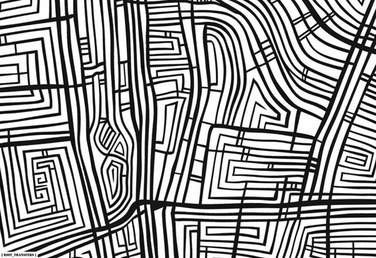 14 New York Underglaze Transfer Sheet