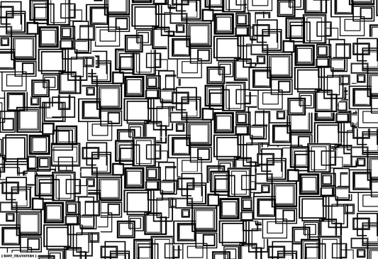 16 Squares On Squares Underglaze Transfer Sheet