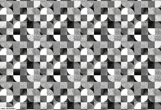 18 Rug Circles Underglaze Transfer Sheet