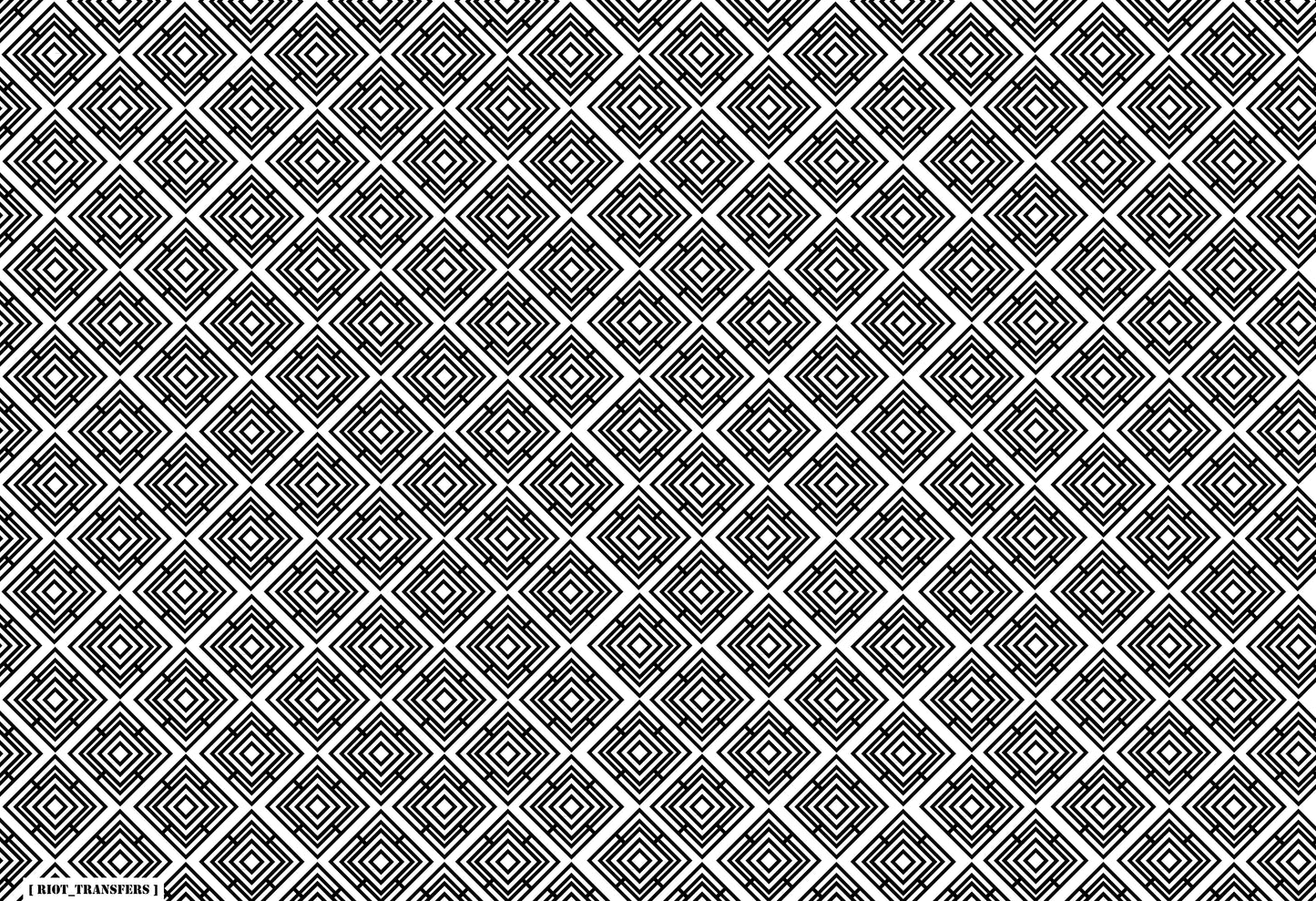 22 Square Maze Underglaze Transfer Sheet