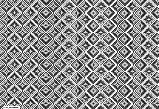 22 Square Maze Underglaze Transfer Sheet