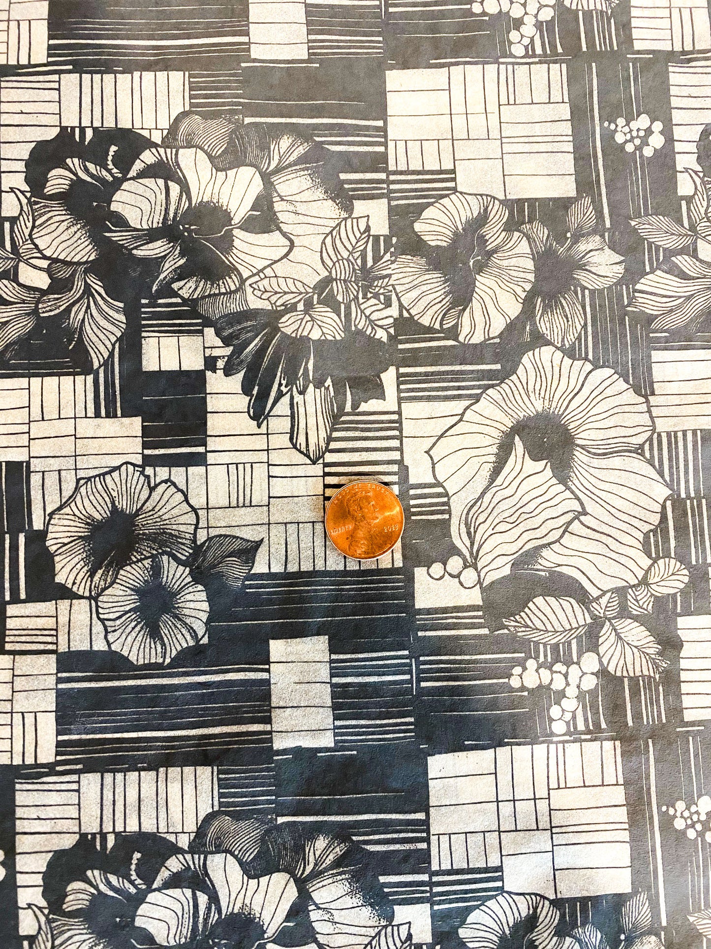 19 Flower Quilt Underglaze Transfer Sheet