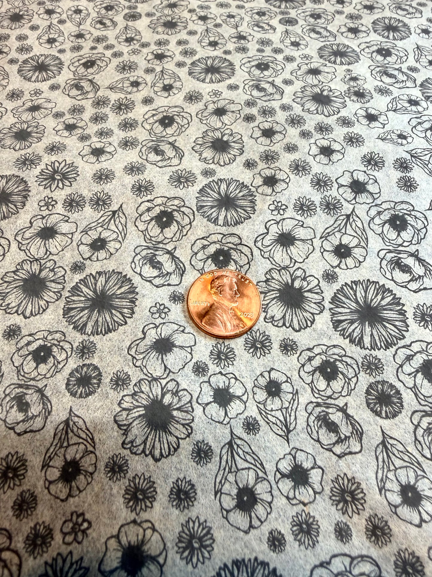 25 Flower Power Underglaze Transfer Sheet