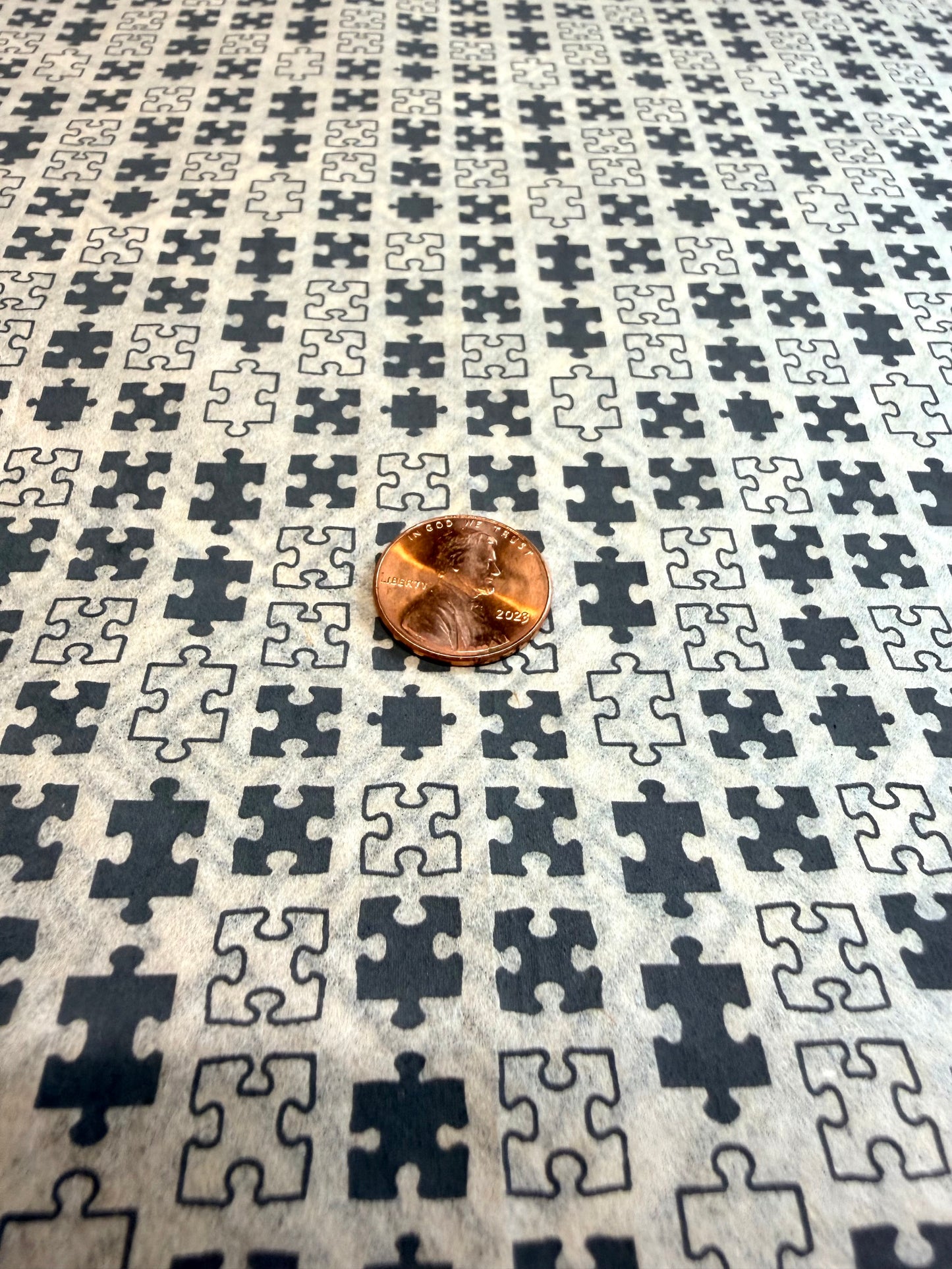 23 Puzzle Pieces Underglaze Transfer Sheet